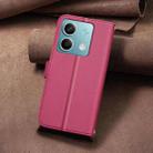 For Redmi Note 13 4G Global Square Texture Leather Phone Case(Red) - 3