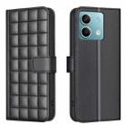 For Redmi Note 13 4G Global Square Texture Leather Phone Case(Black) - 1