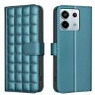 For Redmi Note 13 Pro 5G Square Texture Leather Phone Case(Green) - 1