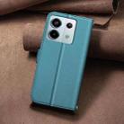 For Redmi Note 13 Pro 5G Square Texture Leather Phone Case(Green) - 3