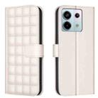 For Redmi Note 13 Pro 5G Square Texture Leather Phone Case(Beige) - 1