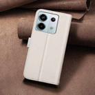 For Redmi Note 13 Pro 5G Square Texture Leather Phone Case(Beige) - 3