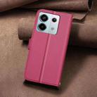 For Redmi Note 13 Pro 5G Square Texture Leather Phone Case(Red) - 3