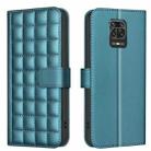For Redmi Note 9 Pro Max / 9 Pro / 9S Square Texture Leather Phone Case(Green) - 1