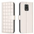 For Redmi Note 9 Pro Max / 9 Pro / 9S Square Texture Leather Phone Case(Beige) - 1