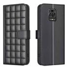 For Redmi Note 9 Pro Max / 9 Pro / 9S Square Texture Leather Phone Case(Black) - 1