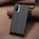 For Redmi Note 10 4G / Note 10S Square Texture Leather Phone Case(Black) - 3