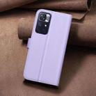 For Redmi Note 12S Global Square Texture Leather Phone Case(Purple) - 3