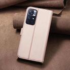 For Redmi Note 12S Global Square Texture Leather Phone Case(Rose Gold) - 3