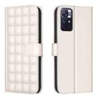 For Redmi Note 12S Global Square Texture Leather Phone Case(Beige) - 1