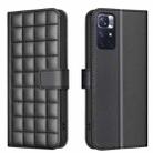 For Redmi Note 12S Global Square Texture Leather Phone Case(Black) - 1
