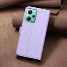 For Redmi Note 12 5G Global / Xiaomi Poco X5 Square Texture Leather Phone Case(Purple) - 3