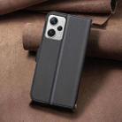 For Redmi Note 12 Pro+ Global Square Texture Leather Phone Case(Black) - 3