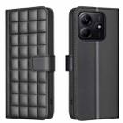 For Redmi Note 14 4G 163.25mm Square Texture Leather Phone Case(Black) - 1