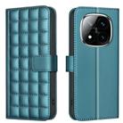 For Redmi Note 14 Pro 4G Square Texture Leather Phone Case(Green) - 1