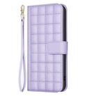 For Redmi Note 14 Pro 4G Square Texture Leather Phone Case(Purple) - 2