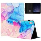 For Lenovo Tab M9 TB-310FU Marble Litchi Leather Smart Tablet Case(Pink Blue) - 1