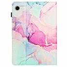 For Lenovo Tab M10 3rd Gen Marble Litchi Leather Smart Tablet Case(Pink) - 3