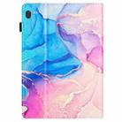 For Lenovo Tab M10 X605 / X505 Marble Litchi Leather Smart Tablet Case(Pink Blue) - 3
