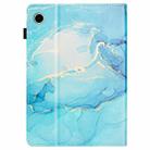 For Lenovo Tab M10 Plus 3rd Gen Marble Litchi Leather Smart Tablet Case(Green) - 3