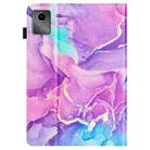 For Lenovo Tab M11/ Xiaoxin Pad 11 2024 Marble Litchi Leather Smart Tablet Case(Purple) - 3