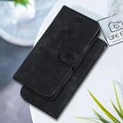 For Samsung Galaxy S25 5G Lily Embossed Leather Phone Case(Black) - 2
