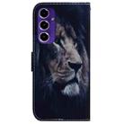 For Samsung Galaxy S24 FE 5G Coloured Drawing Flip Leather Phone Case(Lion) - 3