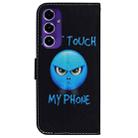 For Samsung Galaxy S24 FE 5G Coloured Drawing Flip Leather Phone Case(Anger) - 3