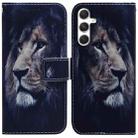 For Samsung Galaxy S25 5G Coloured Drawing Flip Leather Phone Case(Lion) - 1