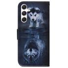For Samsung Galaxy S25 5G Coloured Drawing Flip Leather Phone Case(Wolf and Dog) - 3