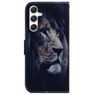 For Samsung Galaxy S25+ 5G Coloured Drawing Flip Leather Phone Case(Lion) - 3