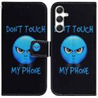 For Samsung Galaxy S25+ 5G Coloured Drawing Flip Leather Phone Case(Anger) - 1