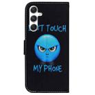 For Samsung Galaxy S25+ 5G Coloured Drawing Flip Leather Phone Case(Anger) - 3