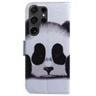 For Samsung Galaxy S25 Ultra 5G Coloured Drawing Flip Leather Phone Case(Panda) - 3