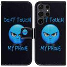 For Samsung Galaxy S25 Ultra 5G Coloured Drawing Flip Leather Phone Case(Anger) - 1