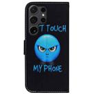 For Samsung Galaxy S25 Ultra 5G Coloured Drawing Flip Leather Phone Case(Anger) - 3