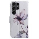 For Samsung Galaxy S25 Ultra 5G Coloured Drawing Flip Leather Phone Case(Magnolia) - 3