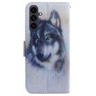 For Samsung Galaxy S25 FE 5G Coloured Drawing Flip Leather Phone Case(White Wolf) - 3