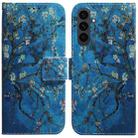 For Samsung Galaxy S25 FE 5G Coloured Drawing Flip Leather Phone Case(Apricot) - 1