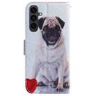 For Samsung Galaxy S25 FE 5G Coloured Drawing Flip Leather Phone Case(Pug) - 3