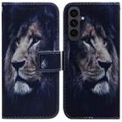 For Samsung Galaxy S25 FE 5G Coloured Drawing Flip Leather Phone Case(Lion) - 1