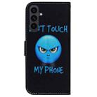 For Samsung Galaxy S25 FE 5G Coloured Drawing Flip Leather Phone Case(Anger) - 3