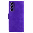 For Samsung Galaxy S24 FE 5G Skin Feel Pure Color Flip Leather Phone Case(Purple) - 3