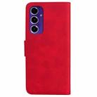 For Samsung Galaxy S24 FE 5G Skin Feel Pure Color Flip Leather Phone Case(Red) - 3