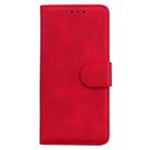 For Samsung Galaxy S25 5G Skin Feel Pure Color Flip Leather Phone Case(Red) - 2