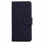For Samsung Galaxy S25+ 5G Skin Feel Pure Color Flip Leather Phone Case(Black) - 2