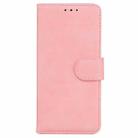 For Samsung Galaxy S25 Ultra 5G Skin Feel Pure Color Flip Leather Phone Case(Pink) - 2