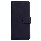 For Samsung Galaxy S25 Ultra 5G Skin Feel Pure Color Flip Leather Phone Case(Black) - 2