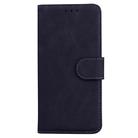 For Samsung Galaxy S25 Edge 5G Skin Feel Pure Color Flip Leather Phone Case(Black) - 2