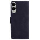For Samsung Galaxy S25 Edge 5G Skin Feel Pure Color Flip Leather Phone Case(Black) - 3